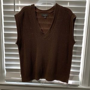 Brown aesthetic sweater vest